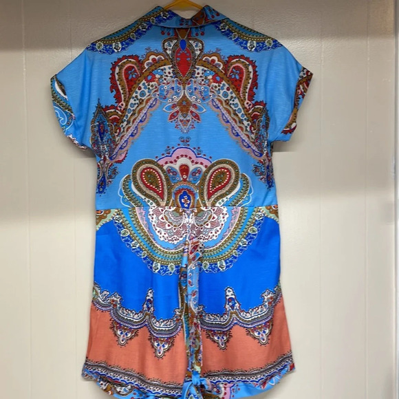 Romper with Tie Belt Super cute New - Picture 4 of 10